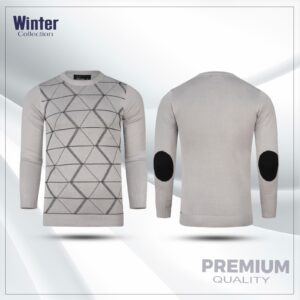 Men’s Premium Viscose Winter Sweater (Elbow Patch Design)